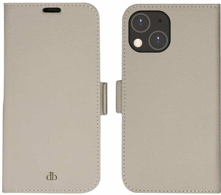Etui z klapką Dbramante1928 New York do Apple iPhone 14 Sand dune (5711428055798) - obraz 3