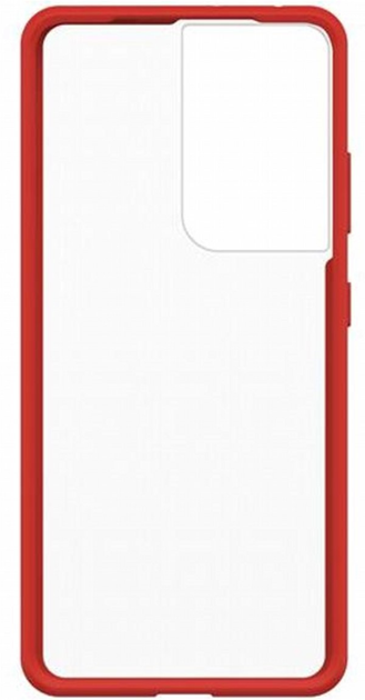 Etui plecki Otterbox React do Samsung Galaxy S21 Ultra Transparent/Red (840104242629) - obraz 1