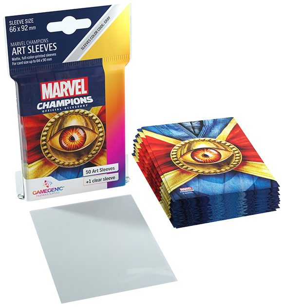 Сорочки для карт Gamegenic Marvel Champions Art Sleeves 66 x 91 мм Doctor Strange 50 + 1 шт (4251715410578) - зображення 2