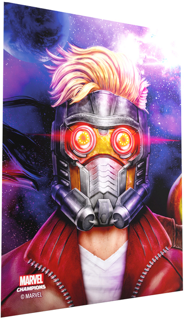 Сорочки для карт Gamegenic до гри Marvel Champions Fine Art Sleeves 66 x 92 мм Star-Lord 50 + 1 шт (4251715410622) - зображення 5