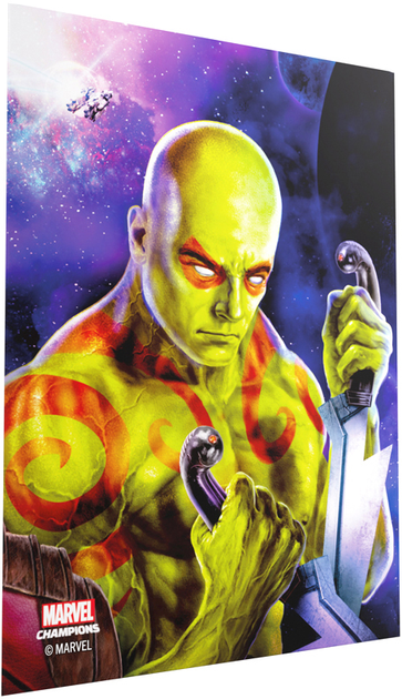 Koszulki na karty Gamegenic do gry Marvel Champions Fine Art Sleeves 66 x 92 mm Drax 50 + 1 szt (4251715410646) - obraz 5