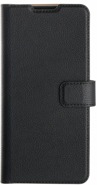 Etui z klapką Xqisit Slim Wallet do Xiaomi Redmi Note 10 5G Black (4029948216645) - obraz 1