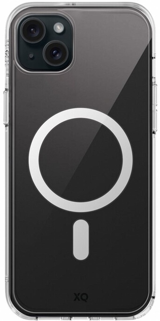 Etui plecki Xqisit Antishock MagSafe do Apple iPhone 15 Plus Clear (4029948227580) - obraz 1
