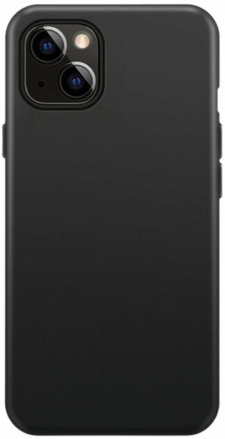 Панель Xqisit Silicone Case для Apple iPhone 14 Midnight Black (4029948219639) - зображення 1