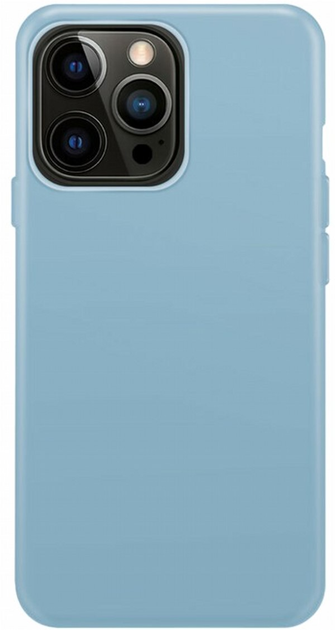 Панель Xqisit Silicone Case для Apple iPhone 14 Pro Max Blue Fog (4029948220307) - зображення 1