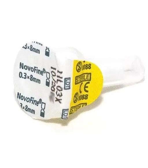 Голки інсулінові для шприц-ручок Новофайн 8 мм - Novofine 30G, Поштучно (фасування по 25 шт.) - зображення 1