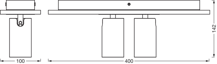 Светильник спотовый LEDVANCE SPOT DECOR SPOT MERCURY 2X3,4W 2700K 460Lm GU10 черный (4058075828063) - изображение 9