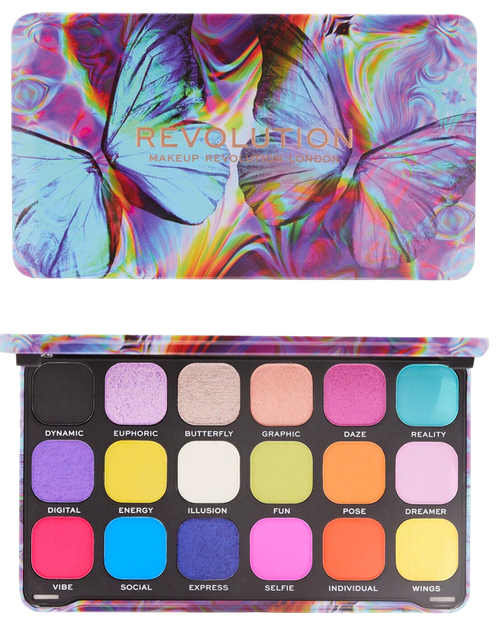 Paleta cieni do powiek Makeup Revolution Forever Flawless Eyeshadow Palette Digi Butterfly 19.8 g (5057566711333) - obraz 1