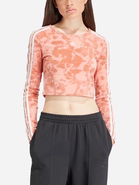 Спортивний топ жіночий adidas Cropped Three Stripes W IY0779 XS Рожевий (4067889514437) - зображення 1