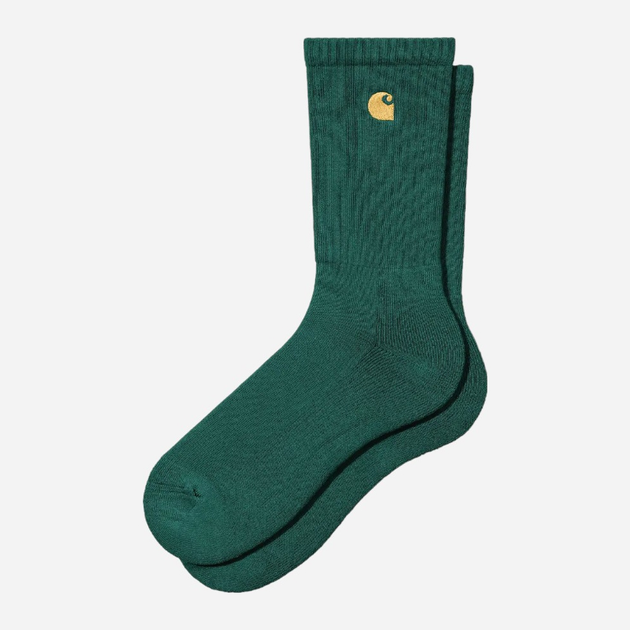 Шкарпетки чоловічі високі бавовняні Carhartt WIP Chase I029421-1YWXX One Size Зелені (4064958725626) - зображення 1