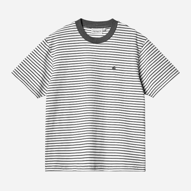 Koszulka bawełniana długa męska Carhartt WIP Coleeen W I031627-1Z9XX XS Czarny/Biały (4064958768562) - obraz 1