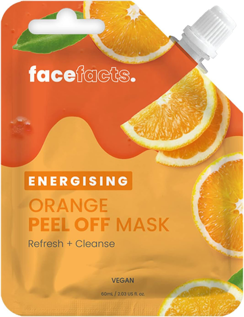 Maska-folia do twarzy Face Facts Energising Orange Citrus Peel-Off 60 ml (5031413927740) - obraz 1