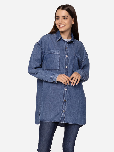 Сорочка джинсова жіноча Lee Cooper DARIA L Блакитна (5904347386528) - зображення 2
