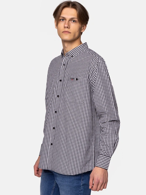 Сорочка бавовняна чоловіча Lee Cooper NEW TENBY -LK35 M Чорна (5904347390297) - зображення 3