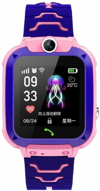 Smartwatch Bemi K1 See My Kid Wi-Fi, Sim GPS Tracking Różowy (BEM-K1-PI) - obraz 1