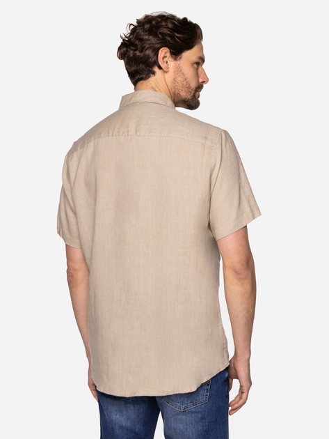 Koszula męska bawełniana Lee Cooper ROGER2-2020 L Beżowa (5904347391348) - obraz 2