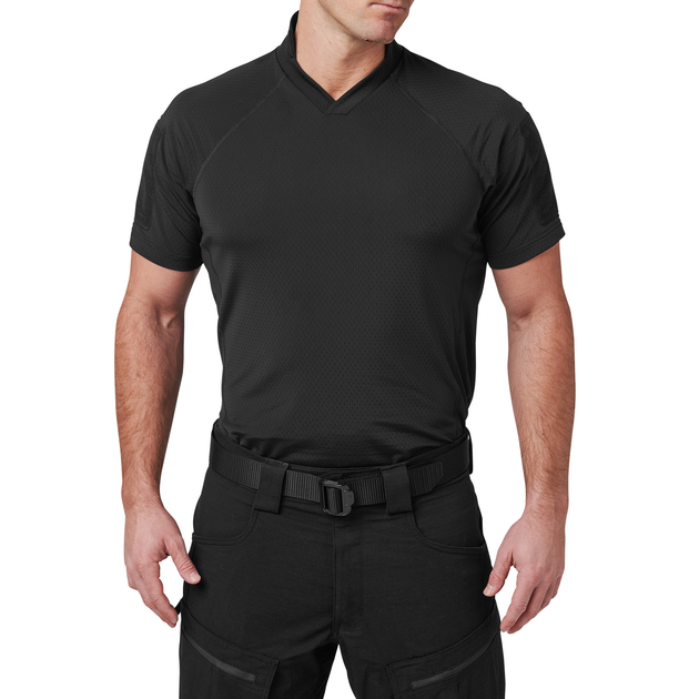 Футболка тактична потовідвідна 5.11 Tactical V.XI Sigurd S/S Shirt Black 2XL (41288-019) - зображення 1