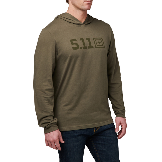 Реглан з капюшоном 5.11 Tactical Hooded Long Sleeve RANGER GREEN S (76165-186) - зображення 1