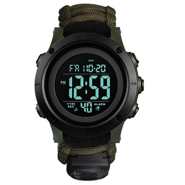 Часы наручные Skmei 1426AGBK Compass з термометром и свистком Black ...