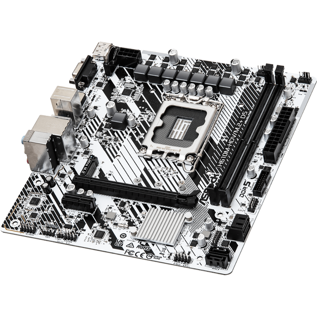 Материнская плата ASRock H610M-HDV/M.2+ D5 Socket 1700/Intel/Micro-ATX/1хHDMI/1хDisplayPort - изображение 3