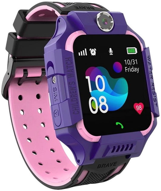 Smartwatch Bemi K2 Water Resist IP67 Sim GPS Fioletowy (BEM-K2-PU) - obraz 1