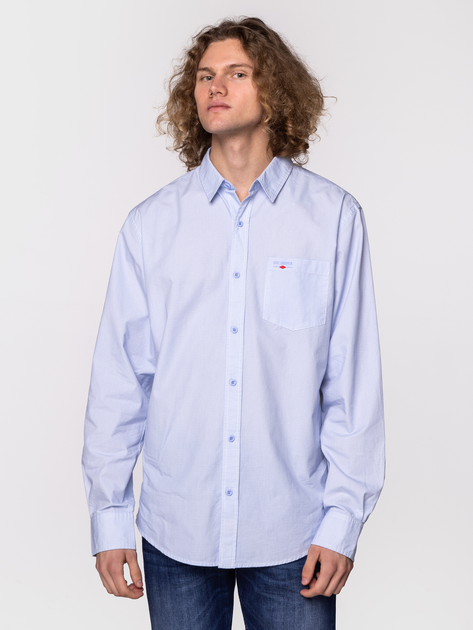 Koszula męska bawełniana Lee Cooper WALTER-9138 XL Błękitna (5904347389673) - obraz 1