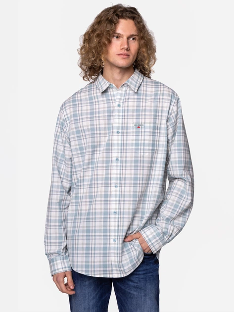 Сорочка бавовняна чоловіча Lee Cooper WILL-9130 2XL Блідо-блакитна (5904347389765) - зображення 3