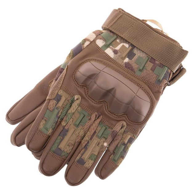 Перчатки тактические с закрытыми пальцами Military Rangers BC-9879 L Камуфляж Multicam - изображение 2