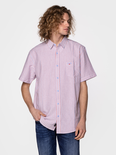 Сорочка бавовняна чоловіча Lee Cooper WILL2-9133 M Червона (5904347389918) - зображення 3