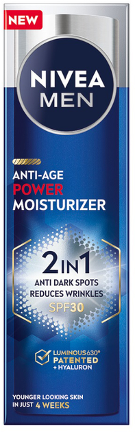 Krem do twarzy nawilżający Nivea Men Anti-Age Power SPF 30 50 ml (4006000026862) - obraz 1