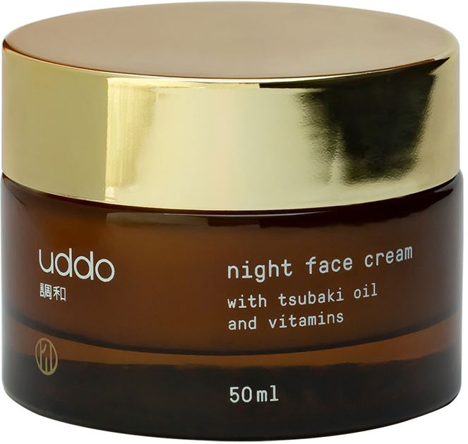 Krem do twarzy Uddo Night Face Cream z witaminami i olejem Tsubaki na noc 50 ml (5903766414720) - obraz 1