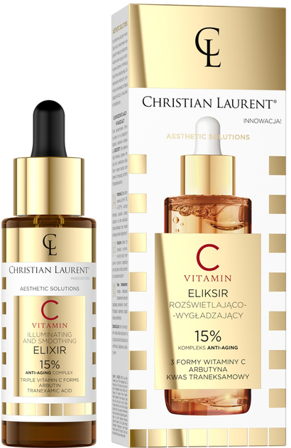 Serum-eliksir do twarzy Christian Laurent Vitamin C rozświetlająco-wygladzający 30 ml (5903416058564) - obraz 1