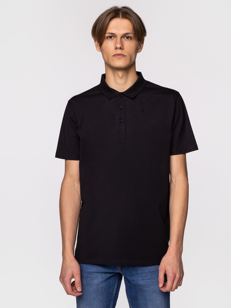 Koszulka polo męska Lee Cooper ALAN-7124 M Czarna (5904347392239) - obraz 1