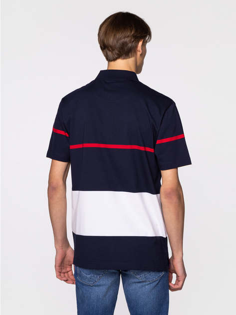 Koszulka polo męska Lee Cooper AMOS-4102 L Granatowa (5904347393304) - obraz 2