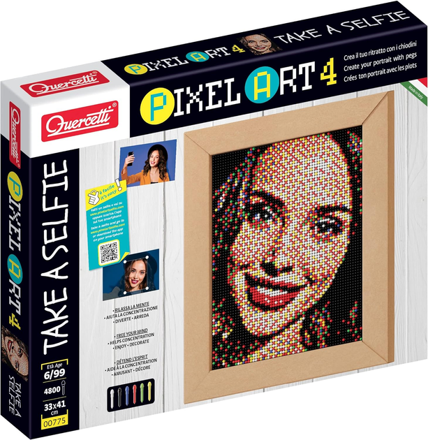 Mozaika Quercetti Pixel Art Take a Selfie 4800 elementów (8007905007754) - obraz 1