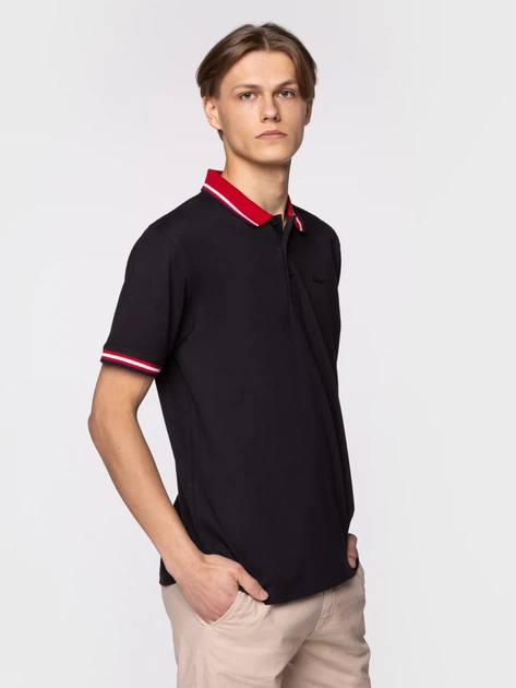 Koszulka polo męska Lee Cooper ARIC-2440 M Czarna (5904347392048) - obraz 3