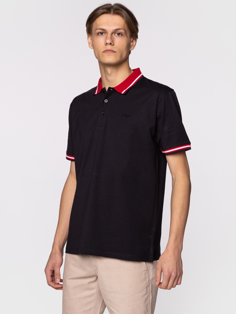 Koszulka polo męska Lee Cooper ARIC-2440 L Czarna (5904347392055) - obraz 1