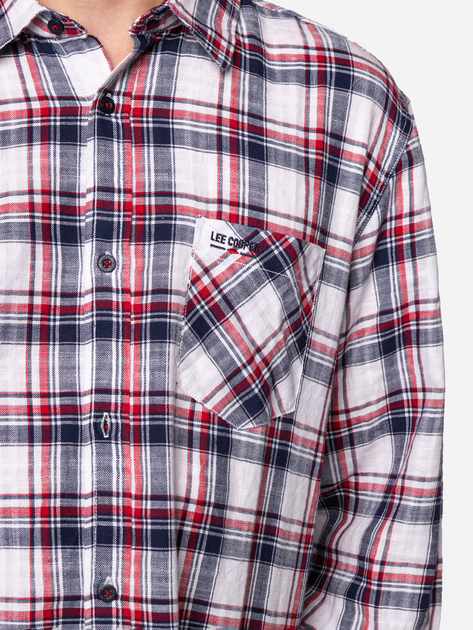 Сорочка бавовняна чоловіча Lee Cooper SCOTT-5704 2XL Біла (5904347392543) - зображення 3