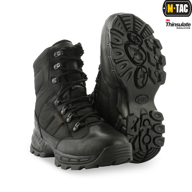 Ботинки M-Tac тактические зимние Thinsulate Black 41 - изображение 1