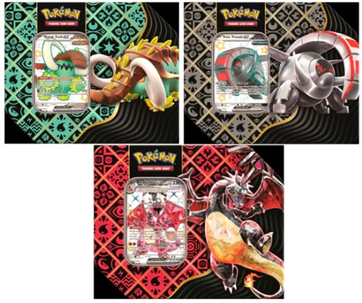 Доповнення до гри Pokemon Company International Pokémon TCG Paldean Fates Tin 5-booster 6 шт (820650876240) - зображення 1