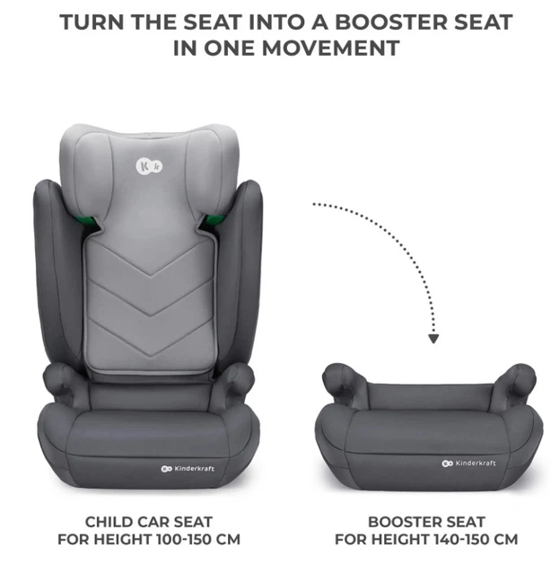 Автокрісло Kinderkraft i-Spark Grey (KCISPA00GRY0000) (5902533924950) - зображення 9
