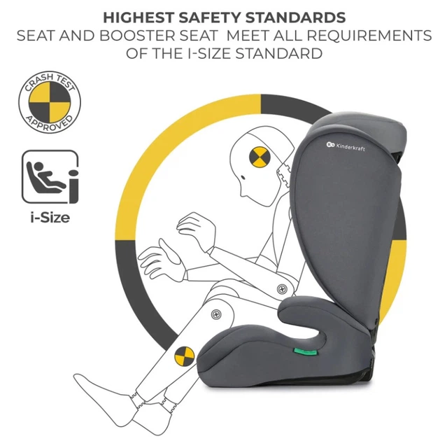 Автокрісло Kinderkraft i-Spark Grey (KCISPA00GRY0000) (5902533924950) - зображення 15