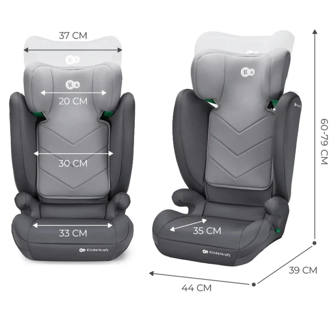 Автокрісло Kinderkraft i-Spark Grey (KCISPA00GRY0000) (5902533924950) - зображення 8