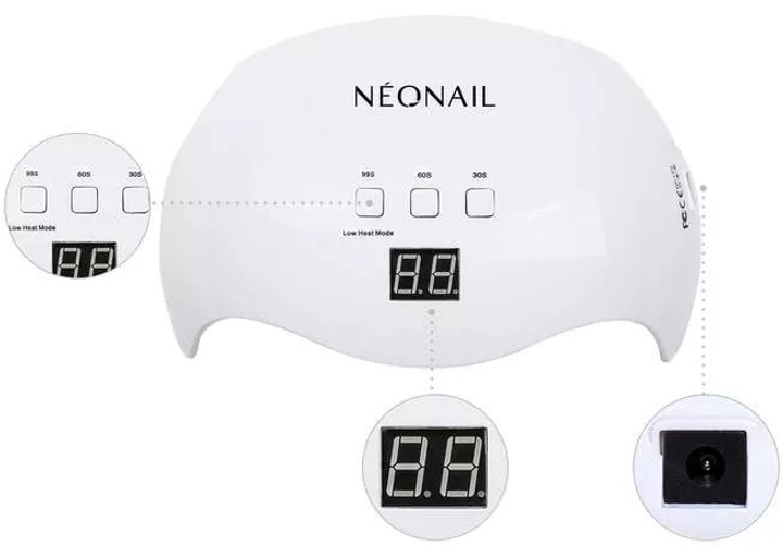 Lampa do paznokci NeoNail Lampa LED 18W/36 LCD Biala (5903274038838) - obraz 2