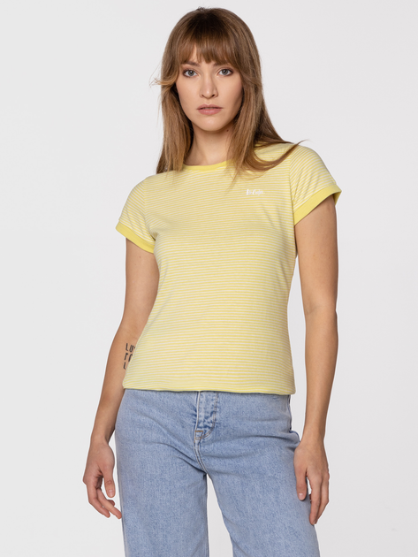 Koszulka damska Lee Cooper ALINE-6040 S Żółta (5904347388799) - obraz 1