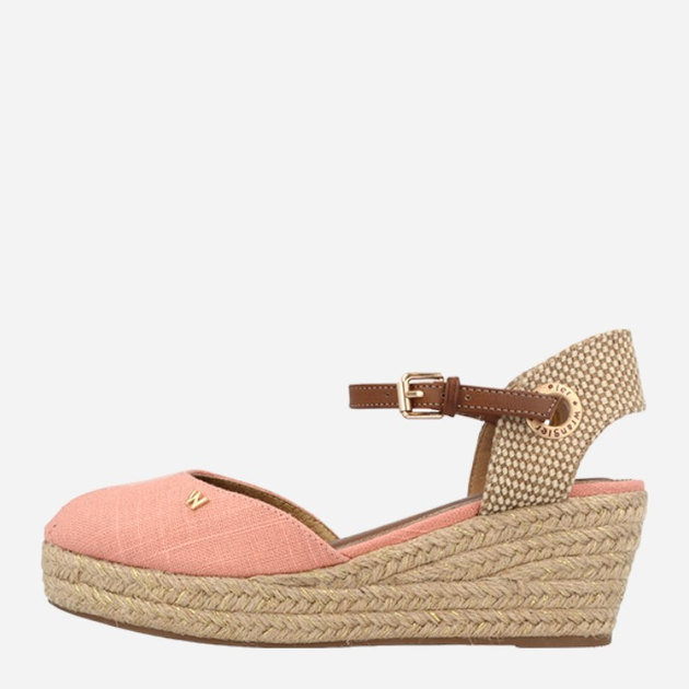 Espadrylle damskie Wrangler Bela Semi Wedge 20241055.43B 40 26.5 cm Różowe (5400821980089) - obraz 1