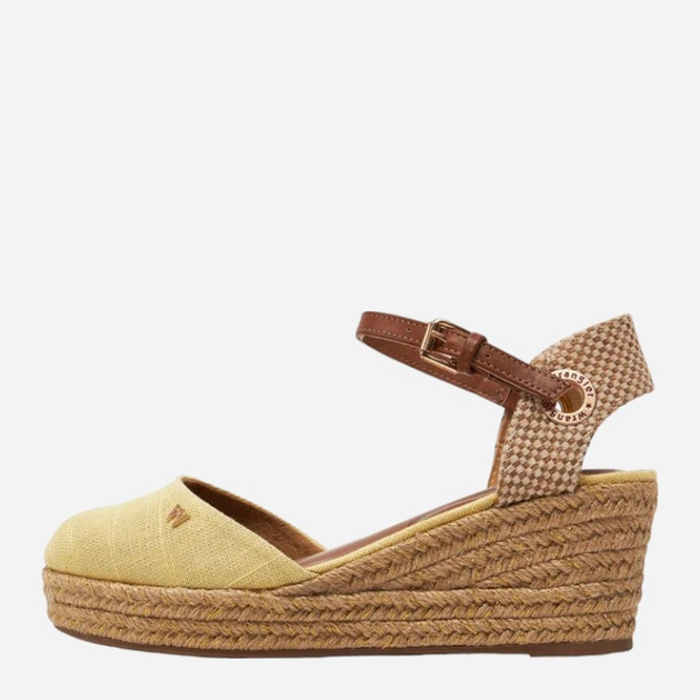 Espadryle damskie na koturnie Wrangler Bela Semi Wedge 20241055.85A 37 24.5 cm Jasnożółte (5400821979915) - obraz 3