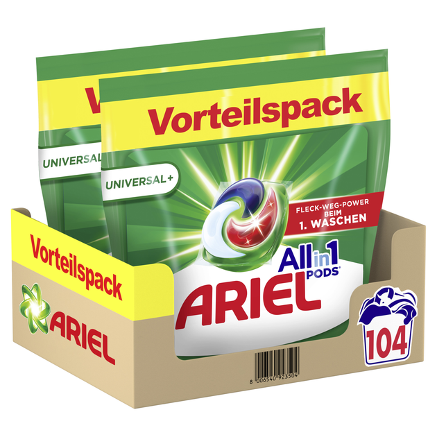 Kapsułki Ariel All-in-1 Pods z płynem do prania 104 prań (8006540923504) - obraz 1