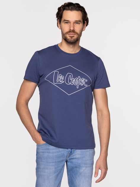 Koszulka męska bawełniana Lee Cooper HERO1-2401 2XL Niebieska (5904347395537) - obraz 1