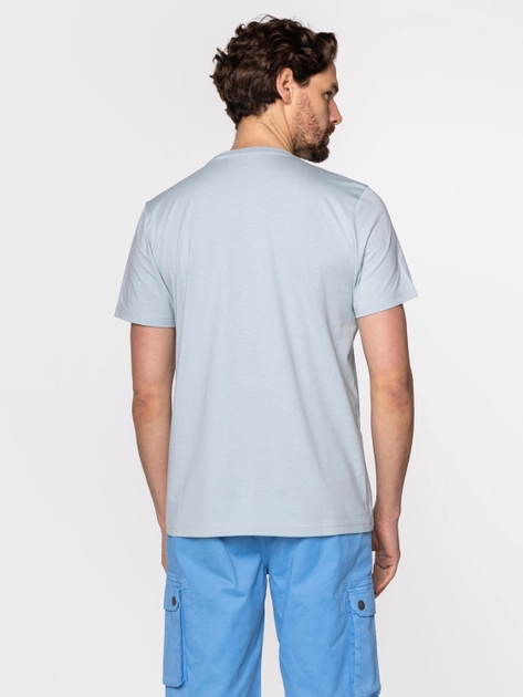 Koszulka męska bawełniana Lee Cooper OBUTCH-875 XL Szaro-niebieska (5904347395230) - obraz 2